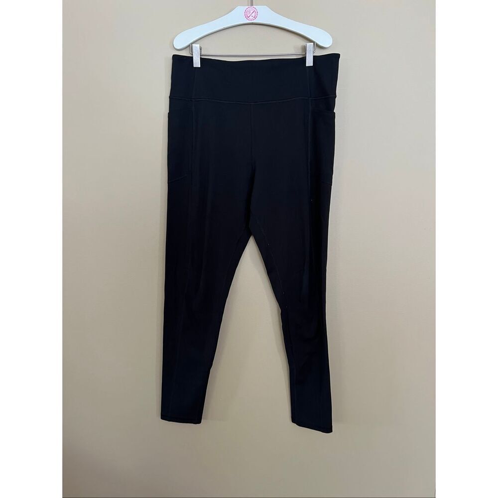 Victoria’s Secret Black Leggings Woman’s Size 16 FLAWED BALLY MARKS